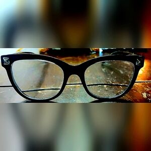 Valentino Glossy Black Eyewear FRAMES ONLY